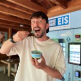 Nilsen mit seinem Konfetti-Eis