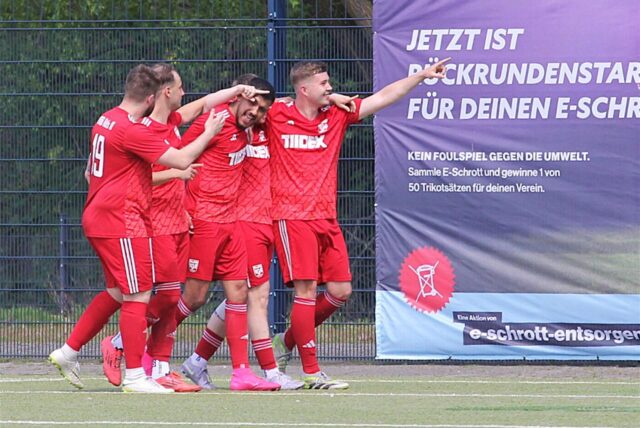 Haben sie am Sonntag Grund zum Jubel? Die Fußballer des VfB Hüls II