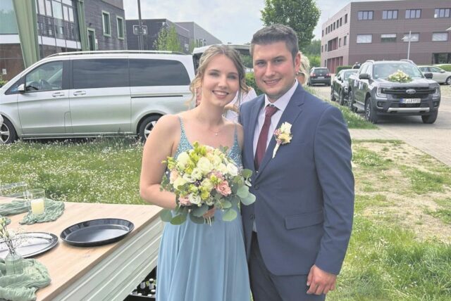 Die Eheleute Lina und Lars Dreischhoff an der Zeche Waltrop