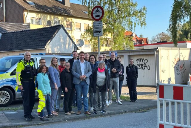 Die neu eingerichtete Schulstraße an der Grundschule Alter Garten.