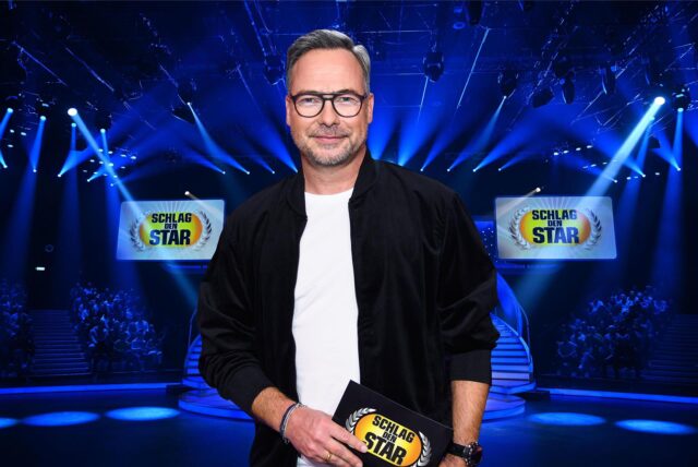 Moderator Matthias Opdenhövel im Studio von „Schlag den Star“.