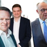 Der designierte Bundeskanzler Friedrich Merz (CDU) nach der Kanzlerwahl-Klatsche im ersten Wahlgang am Dienstag in Berlin: Frank Schwabe (SPD), der Parlamentarischer Staatssekretär im Ministerium für Verbraucherschutz werden soll, und Michael Breilmann (CDU), der noch auf ein Nachrücker-Mandat im Bundestag hofft, äußerten sich am selben Tag.