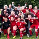 So sehen Siegerinnen aus: Die Frauen des VfB Hüls sind gerade ins Kreispokal-Endspiel eingezogen.