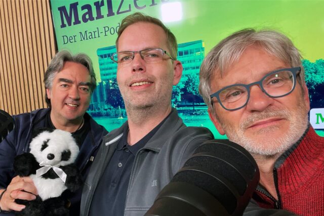 Patrick Köllner, Stefan Korte und Thomas Brysch schauen in die Kamera.