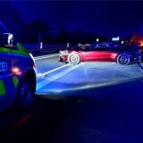 Eine Unfallsituation auf der Autobahn 52 in Marl.