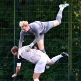 Keiner fliegt schöner als Sascha Ebert: Aber die Hülser Nummer 1 verabschiedet sich im Sommer zum FC Marl.