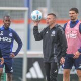 05.05.2025, Fussball, Saison 2024/2025, 2. Bundesliga, Training FC Schalke 04, Cheftrainer Jakob Fimpel (FC Schalke 04)