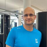 André Gesing im Fitnessstudio von Kieser in Recklinghausen
