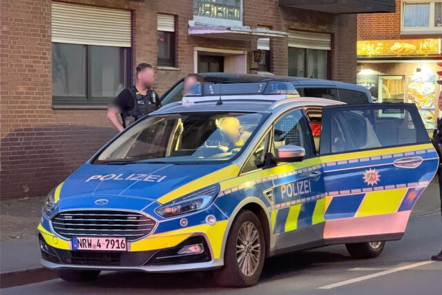 Polizeiwagen in Haltern.