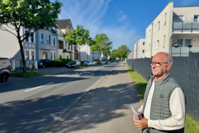 Reinhard Frank an der Schüruferstraße.