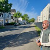 Reinhard Frank an der Schüruferstraße.