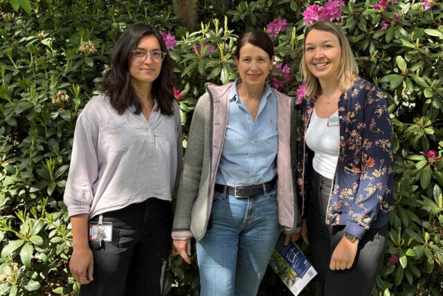 Maria Bredin, Christine Odenthal und Lisa Kaseletzky von der Institutsambulanz des LWL-Klinikums Marl-Dortmund-Haardklinik.