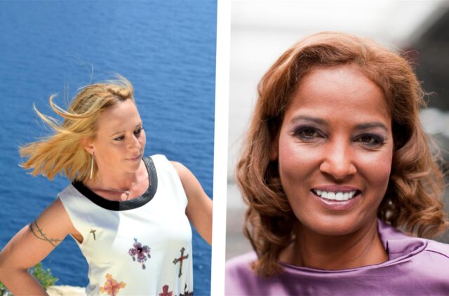 Marion Pfaff und Nadja Abd el Farrag.