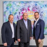 Das Führungsteam von Haus & Grund in Dortmund von links nach rechts: Hauptgeschäftsführer Thomas Bach, Präsident Christian Oecking und Geschäftsführer Dennis Soldmann in ihrer Zentrale an der Elisabethstraße.