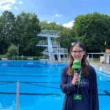 Katharina Göke steht im Gudio-Heiland-Bad.