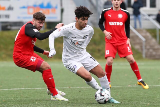 Kiyan Gilani (l.) bricht seine Zelte am Stimberg ab und wechselt nach der Saison zu SW Essen.