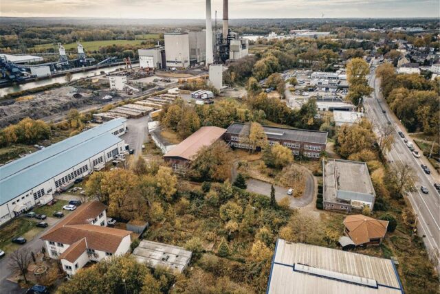 Luftbild vom Gelände der früheren RAG-Ausbildungsstätten in Datteln.