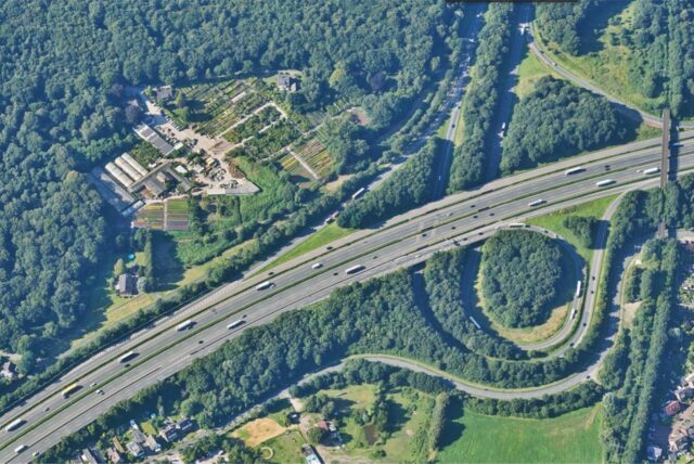 Ein Lulftbild des Autobahndreiecks der A2/A31