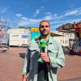 Reporter Daniel Brill auf der Waltroper Kirmes