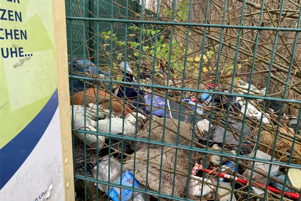 Hinter den Containern an der Herner Straße wird seit Jahren vieles einfach über den Zaun geschmissen. Hinter den Containern an der Herner Straße wird seit Jahren vieles einfach über den Zaun geschmissen.