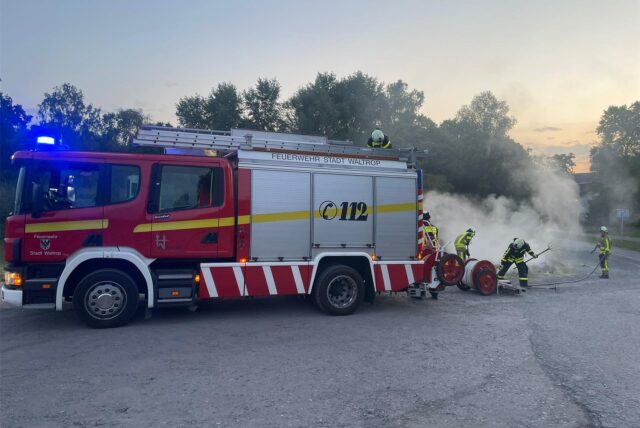Böschungsbrand an der Hafenstraße