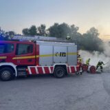 Böschungsbrand an der Hafenstraße