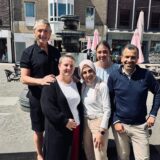 Gruppenbild mit Andreas Schilasky, Ali Abdali und Khadijeh Mohri, Aneta Smutek