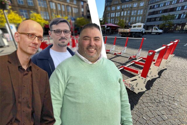 Marc Frese, Leon Philipp, Adil Tamouh (v.l.): Sie stehen für Veranstaltungen in den Stadtteilen und der Altstadt und sind dort inzwischen auch für viele Sicherheitsfragen verantwortlich.