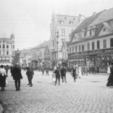 Historisches Foto zeigt den Altstadtmarkt in Recklinghausen um 1910.