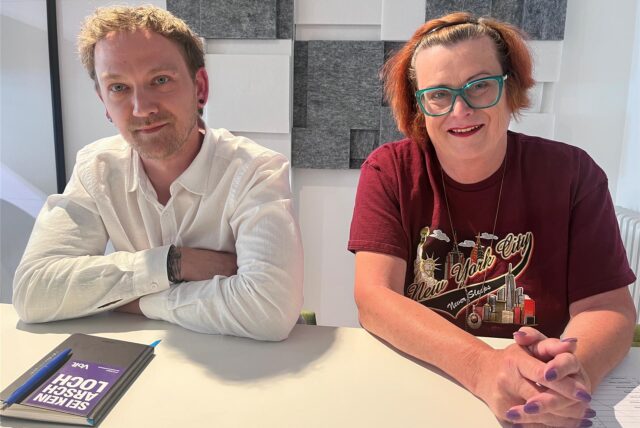 Alexander Tünte und Rita Nowak wollen für die Partei Volt bei der kommenden Kreistagswahl antreten.