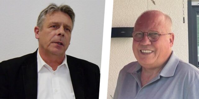 Ulrich Meick (links) und Detlev Dick (rechts) sind Fraktionsvorsitzende der CDU bzw. der SPD in Waltrop.