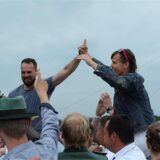 Marc Bomas und Julia Sieger-Klawunn, das Schützen-Königspaar aus Haltern Lavesum