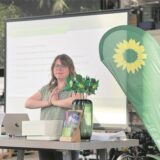 Monya Buß bei den Grünen-Versammlung