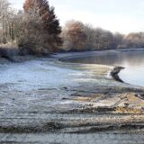 Der Halterner Stausee hat immer noch Niedrigwasser.