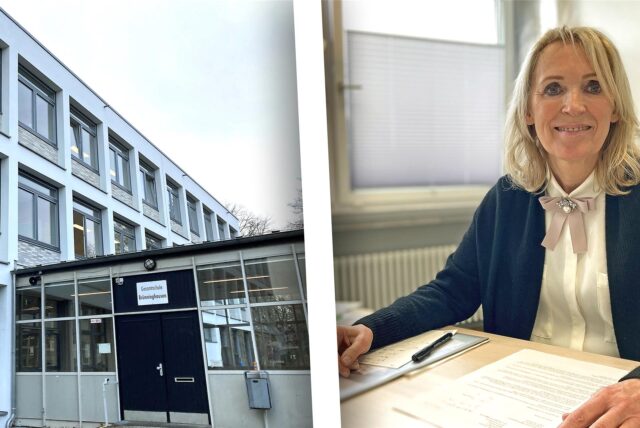Mariette Koschmieder, Leiterin der Gesamtschule Brünninghausen, hat sich nun Jahre mit dem Ausbau der Schule beschäftigt. Ihr Wunsch, an einem anderen Standort neu zu bauen, hat sich nicht erfüllt.