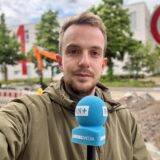 Reporter Tewe Schefer am Altstadtring.