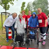 Läufer beim dritten Brustkrebslauf in Dorsten