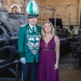 Das Elmenhorster Schützenpaar mit Janine und Kay Wiesemann.