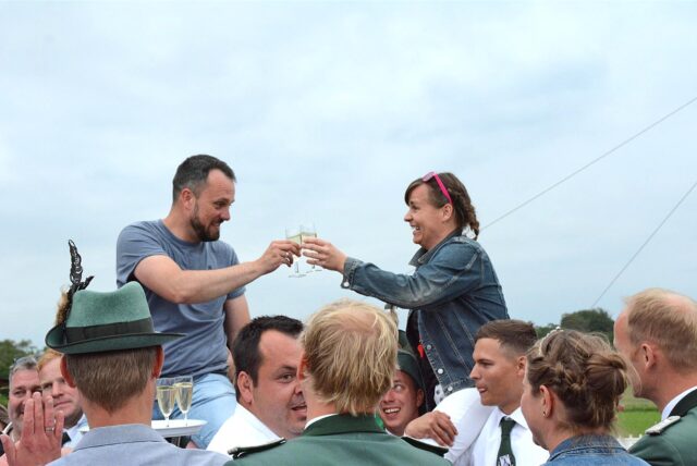 Marc Bomas und Julia Sieger-Klawunn bilden seit dem letzten Schützenfest das Königspaar in Lavesum.