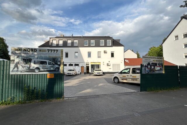 Firmengelände von Taxi Nord an der Castroper Straße in Recklinghausen