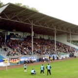Zuletzt waren Bilder wie diese nicht möglich: Die Tribüne im Stadion am Schloss Strünkede war für Zuschauer gesperrt.