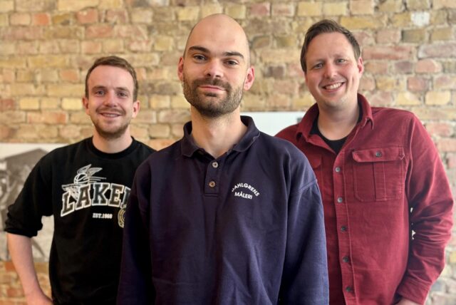 Zu seinem Abschied sprach Luca Füllgraf (m.) mit Fabian Hollenhorst (r.) über seine Zeit in Castrop-Rauxel und mit Tewe Schefer, der künftig den PottCAS als einer von zwei Hosts übernimmt, über Verkehrsunfälle.