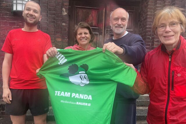 Sie bilden das „Team Panda“: Fabian Gottschlich, Heike Leimann, Ronald Laubrock und Gabriele Bartels (v.l.).