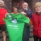 Sie bilden das „Team Panda“: Fabian Gottschlich, Heike Leimann, Ronald Laubrock und Gabriele Bartels (v.l.).