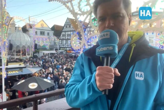 HA-Chefredakteur Matthias Langrock am ersten Abend der Festa Italiana 2025