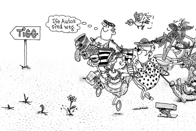 Eine Karikatur
