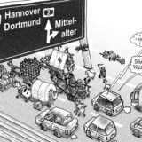 Eine Karikatur