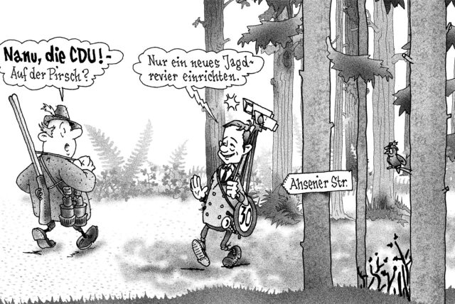 Eine Karikatur