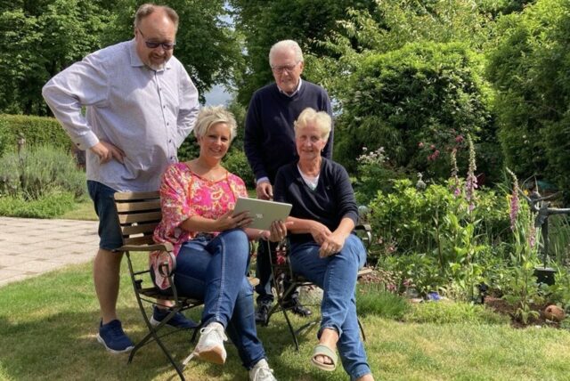 Ein Inklusionscafé in Marl planen Nicole Reese (l.), Fachberaterin für Inklusion der Diakonie, Dr. Ulrike Bertlich, der Pastoralrefent der Pfarrei St. Franziskus Wilhelm Heek (l) und Pastor Ulrich Müller.