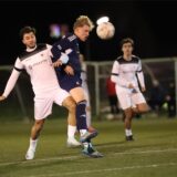 Wie schon im Hinspiel siegte Teutonia SuS Waltrop gegen die SG Titania/RWE mit 3:1. Torschütze und Vorlagengeber im Rückspiel: Fürkan Saritas (l.)